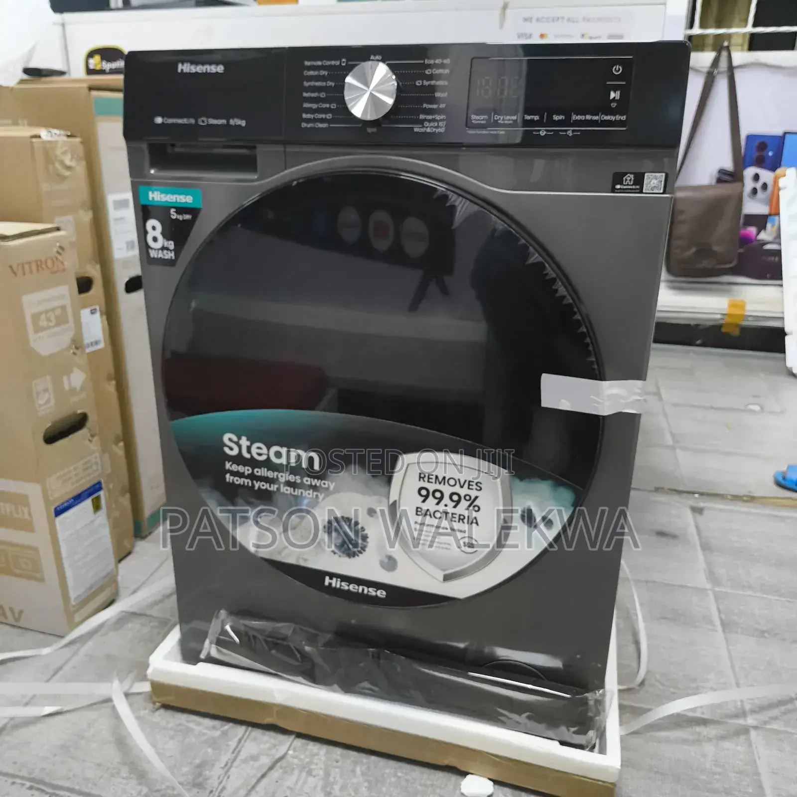 Hisense Wd3q8043bt 8kg/5kg Wash and Dry Washing Machine