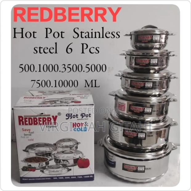 Stainless Steel*Redberry 6 PCS Hotpots*