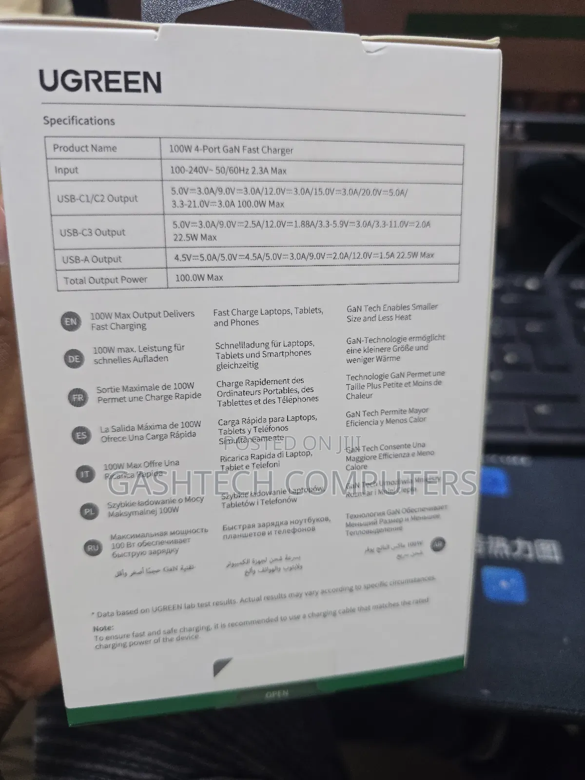 Ugreen Nexode S 4 Port Gan Fast Charger 100w
