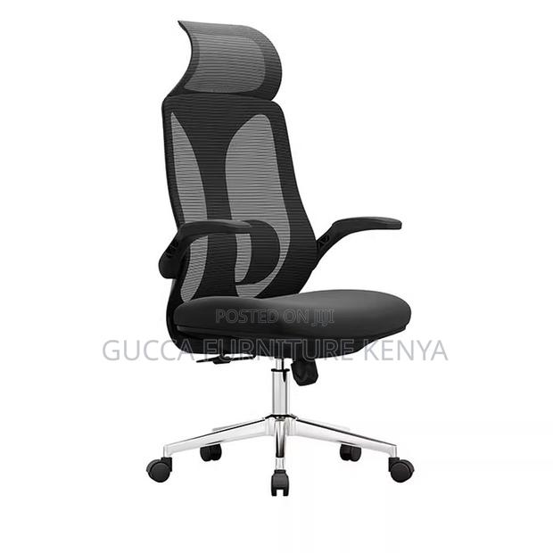 Comfortable Rotating Ergonomic Mesh Study Chair - thumbnail 2