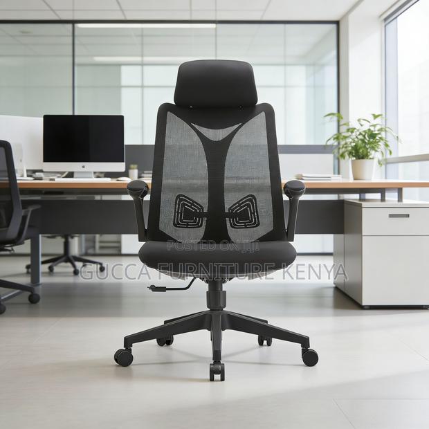 Comfortable Rotating Ergonomic Mesh Study Chair - thumbnail 9