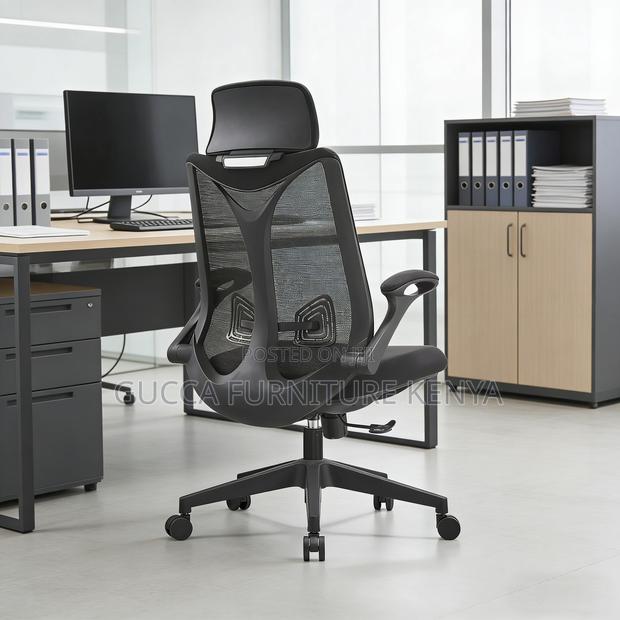 Comfortable Rotating Ergonomic Mesh Study Chair - thumbnail 11