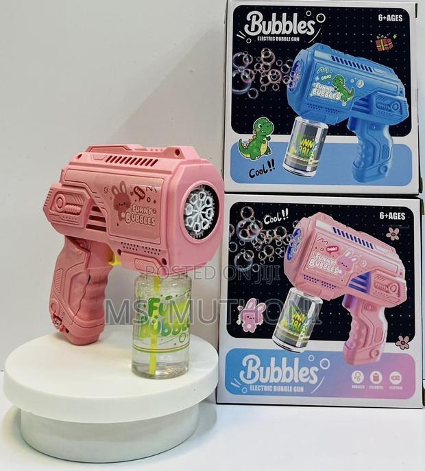 Pink Rabbit Funny Bubbles Automatic Bubble Gun Toy - main view