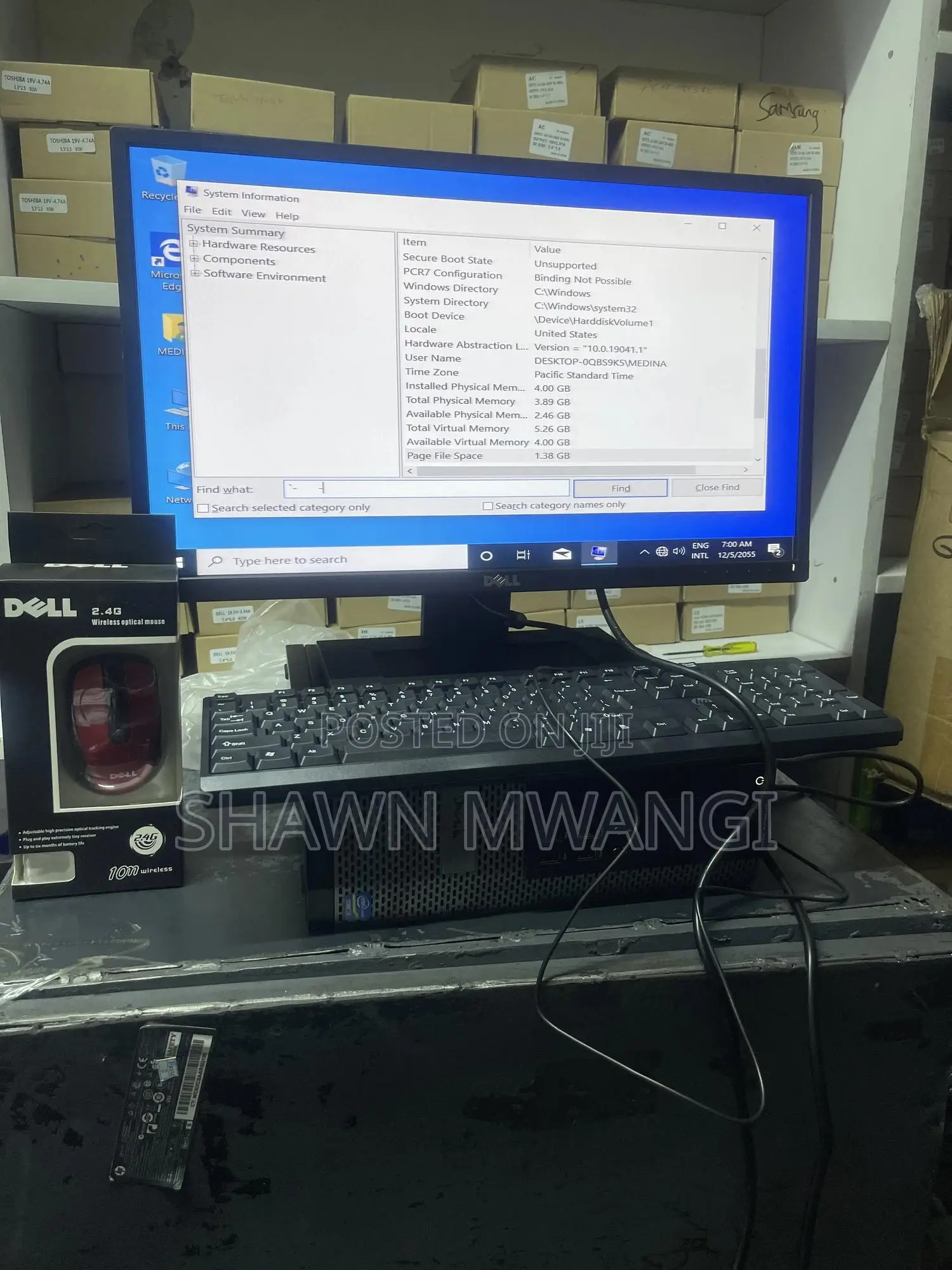 Desktop Computer Dell Optiplex 7010 MT 4GB Intel Core i3 HDD 500GB