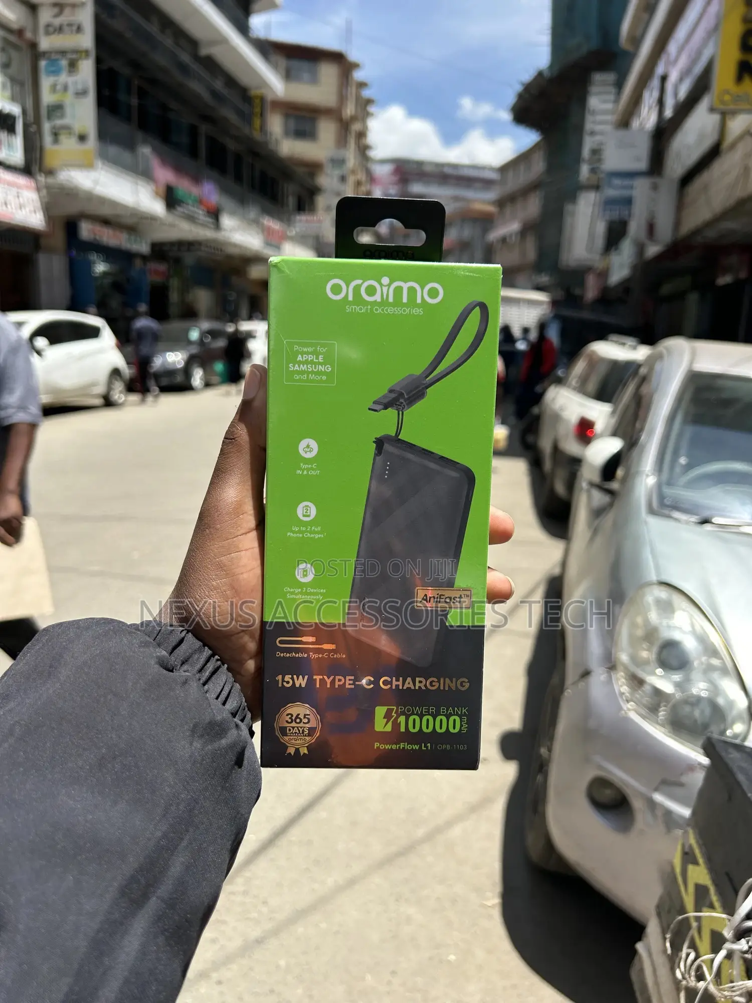 Original Oraimo Opb-1103 Power Bank 10000mah Fast Charging Powerflow