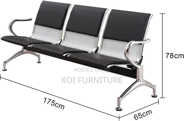 Office Bench; Comfortable Three Seaters Office Reception Stable Bench - thumbnail 3