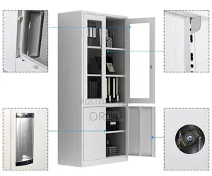 Office 2-Door Cabinet : Lockable Steel Office Cabinet