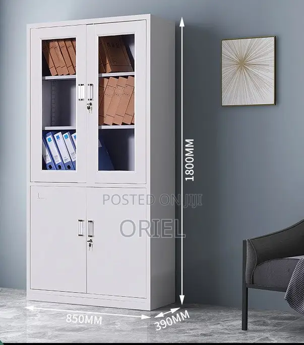Office 2-Door Cabinet : Lockable Steel Office Cabinet