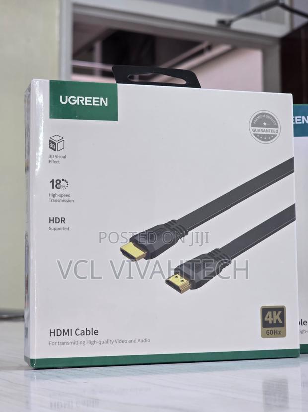 Ugreen Ed015 Hdmi Flat Cable Male to Male 3m