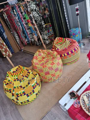African Print Beanbag Couches