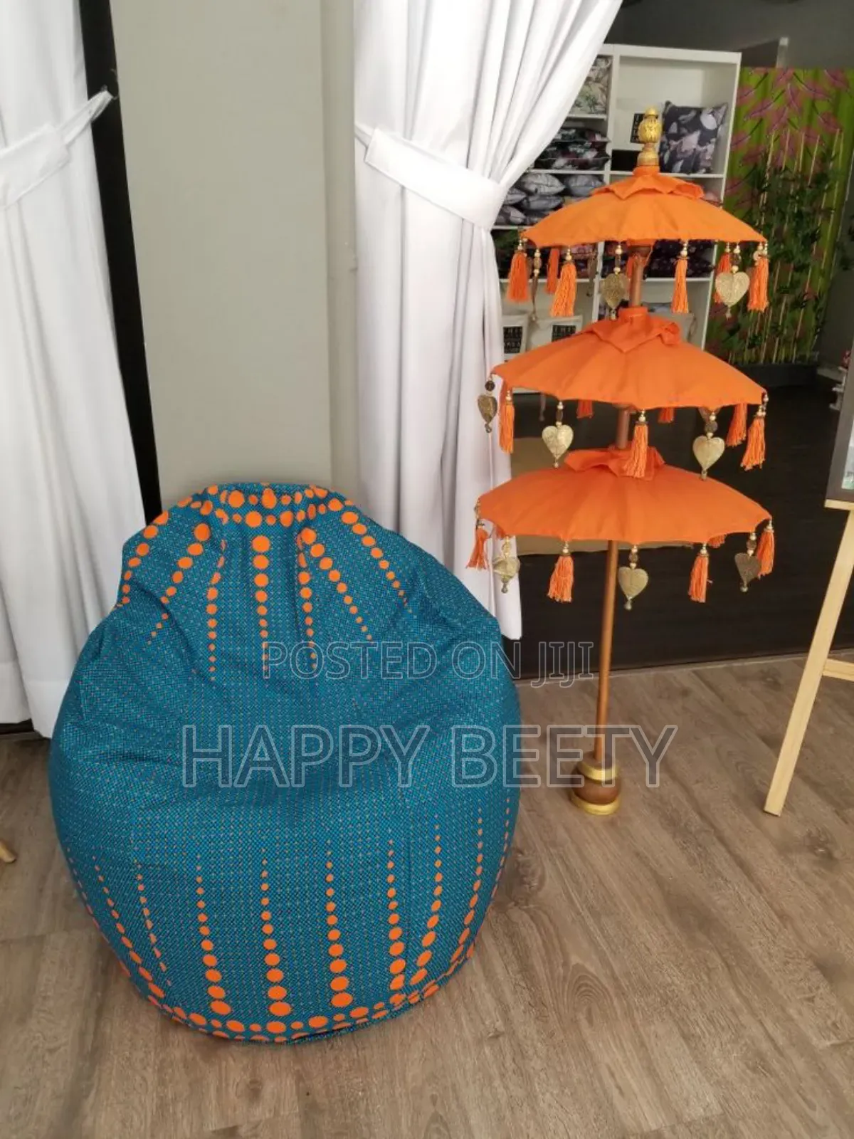 African Print Beanbag Couches