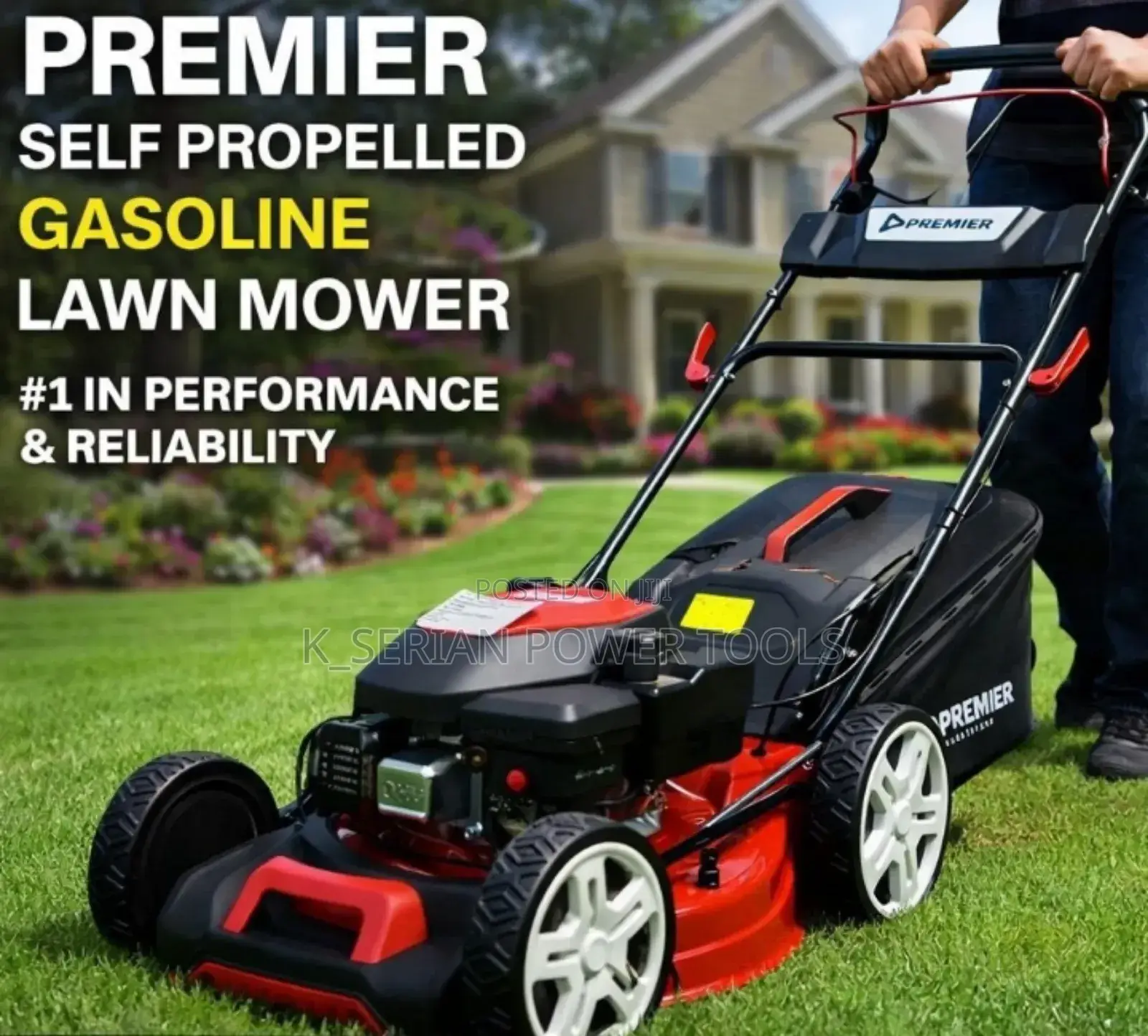 18" Gasoline Self Propelled Premier Lawn Mower/Lawn Mower