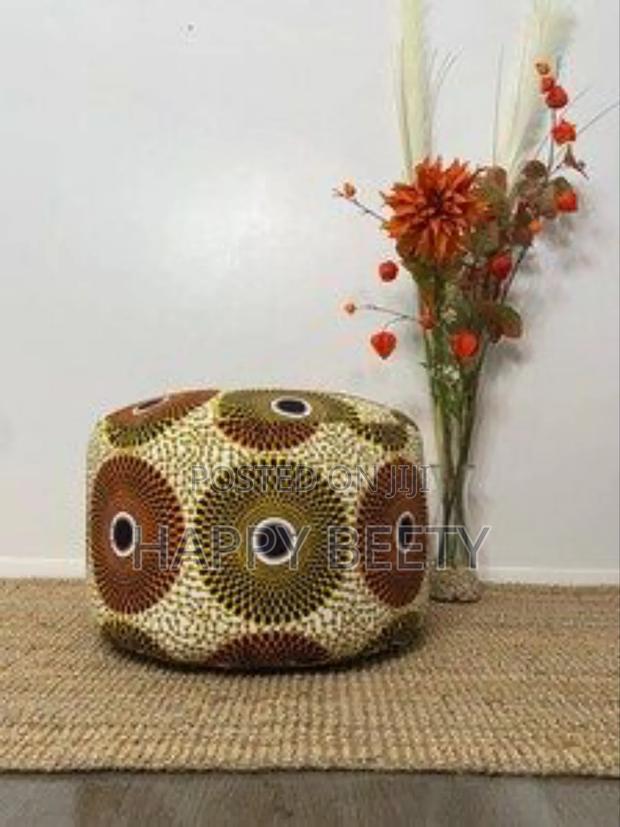 Ankara Print Beautiful Seats/Poufs - thumbnail 2