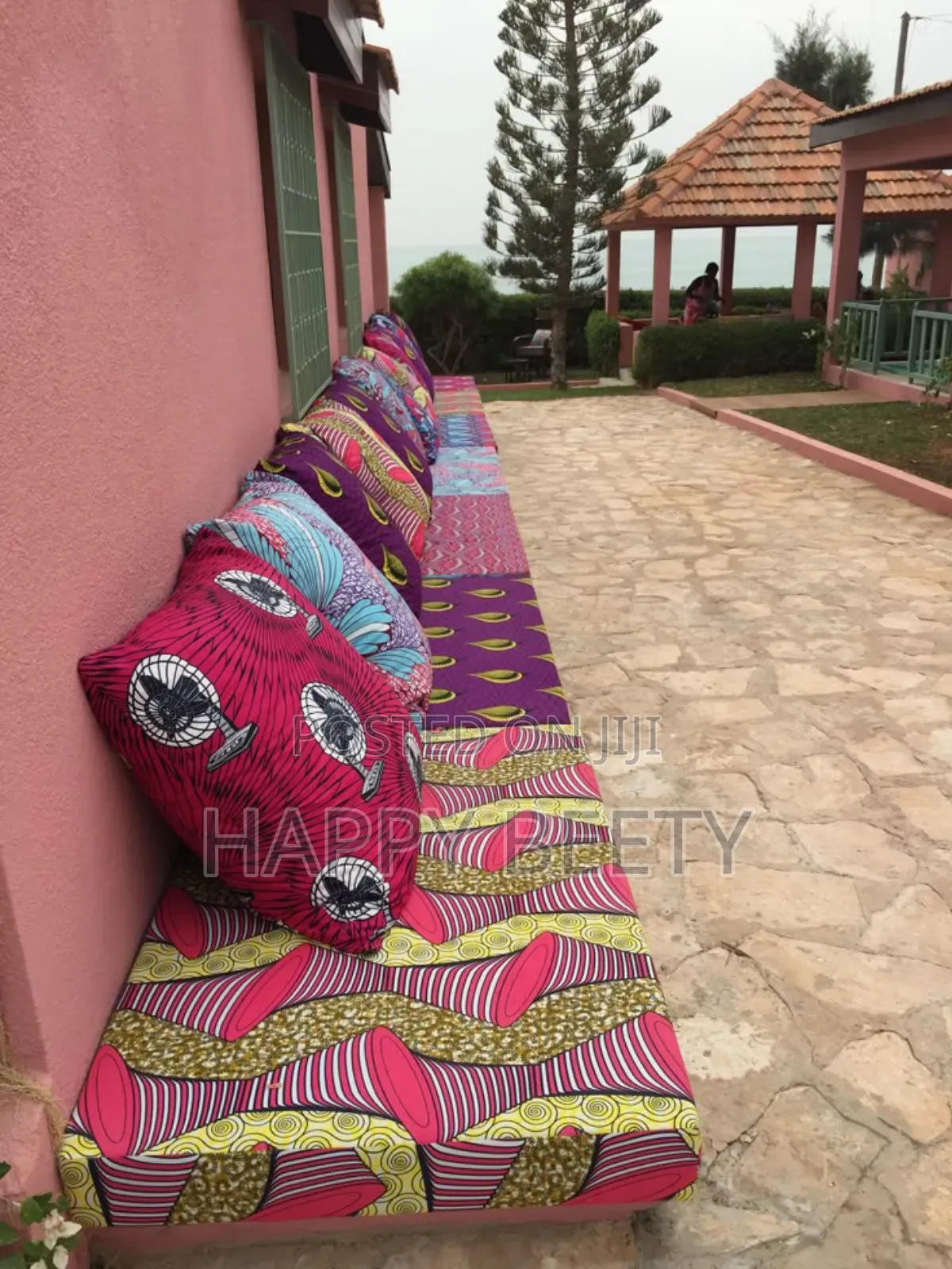 African Print Floor Cushions