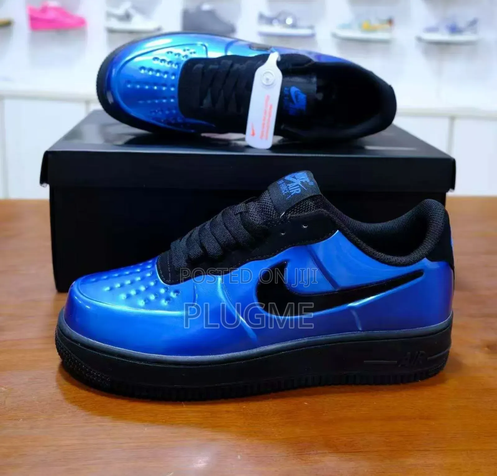 Nike Air Force 1 Foamposite Pro Low 'Game Royal' Sneakers.