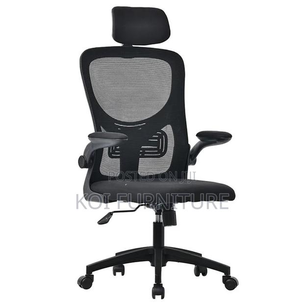 Office Chairs; Ergonomic High Bacrest Executive Modern Seivel Seat - thumbnail 3