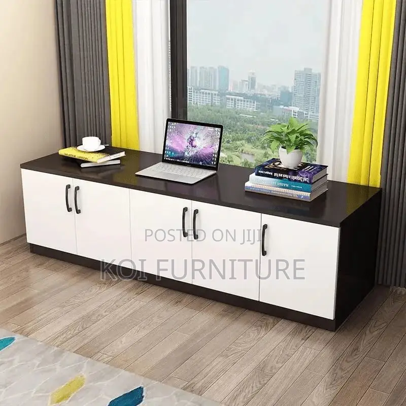 Office Cabinet; Four Doors Wooden Executive Storage Cabinet Credenza