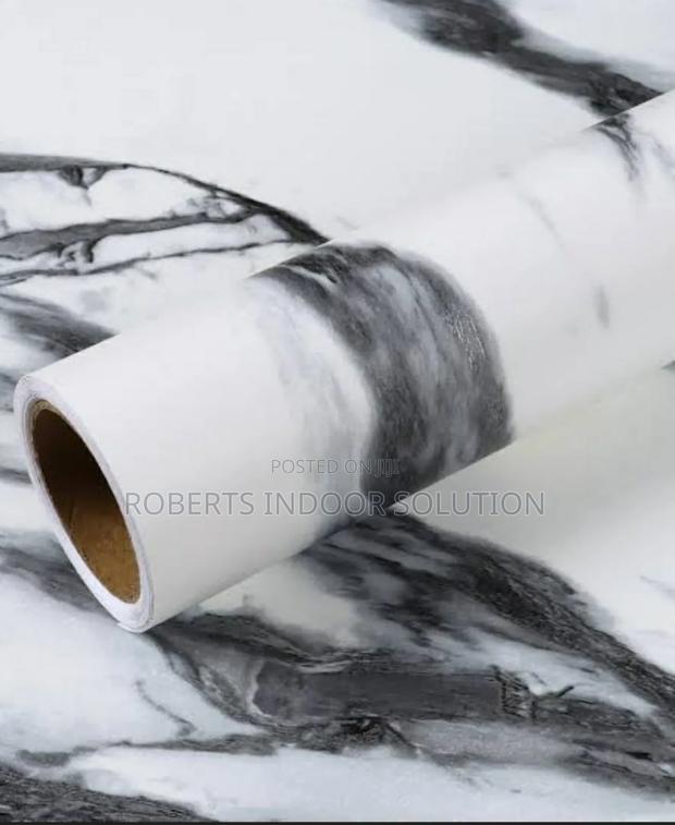 Black and White Liquid Marble Wallpaper - main view