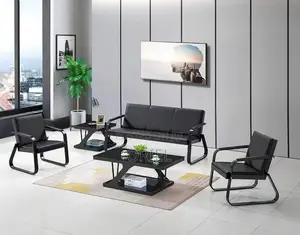 Office Waiting Bench : 5-Seater Heavyduty Frame Office Reception Bench
