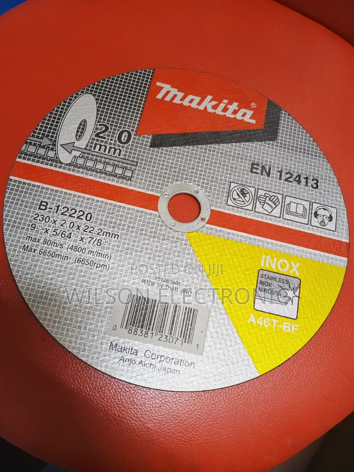 Makita Metal Cutting Disc. 230mmx2.0mmx22.2mm