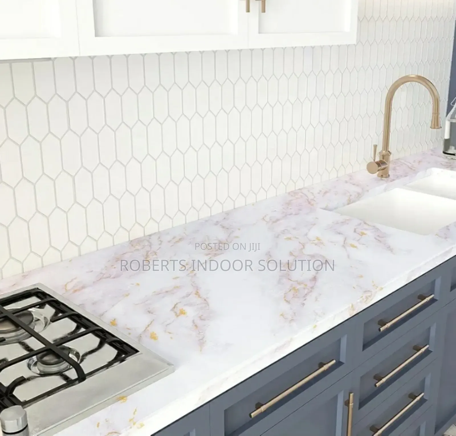 White Gold Marble Wallpaper