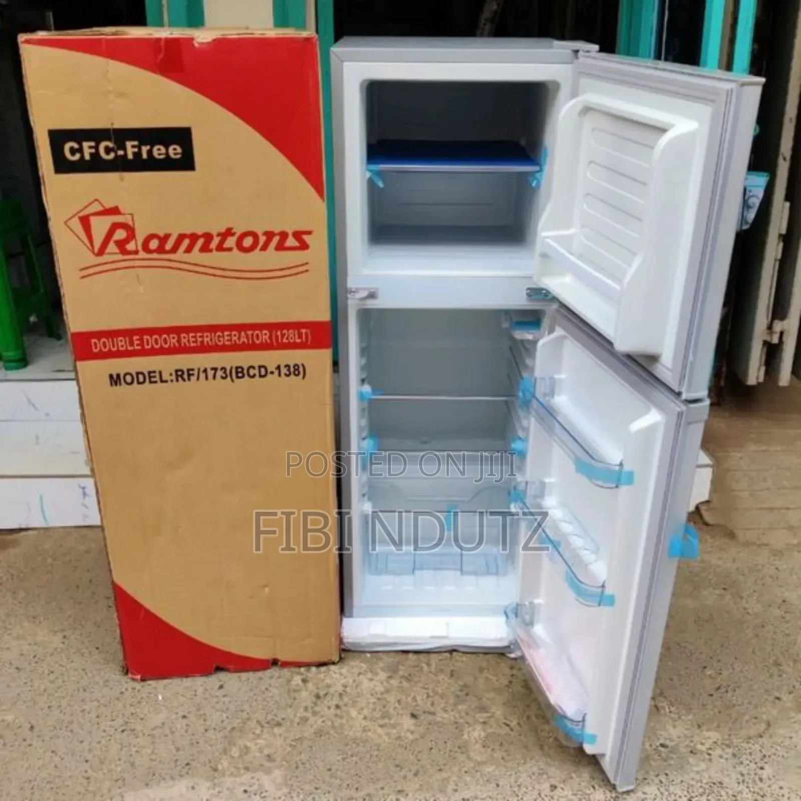 204l Double Door Fridge/Upper Freezer and Lower Refrigerator