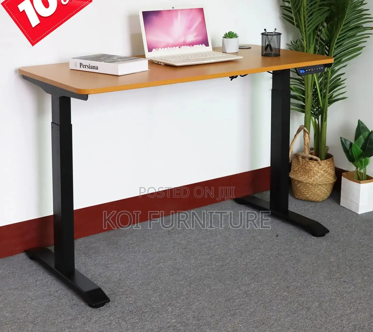 Office Desk; 1.2 Meters Classic Finish Durable Adjustable Desk