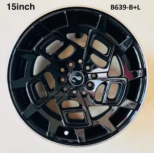 15" Inch Alloy Wheels for 2017-2018 Toyota Ractis in Matte Black Color