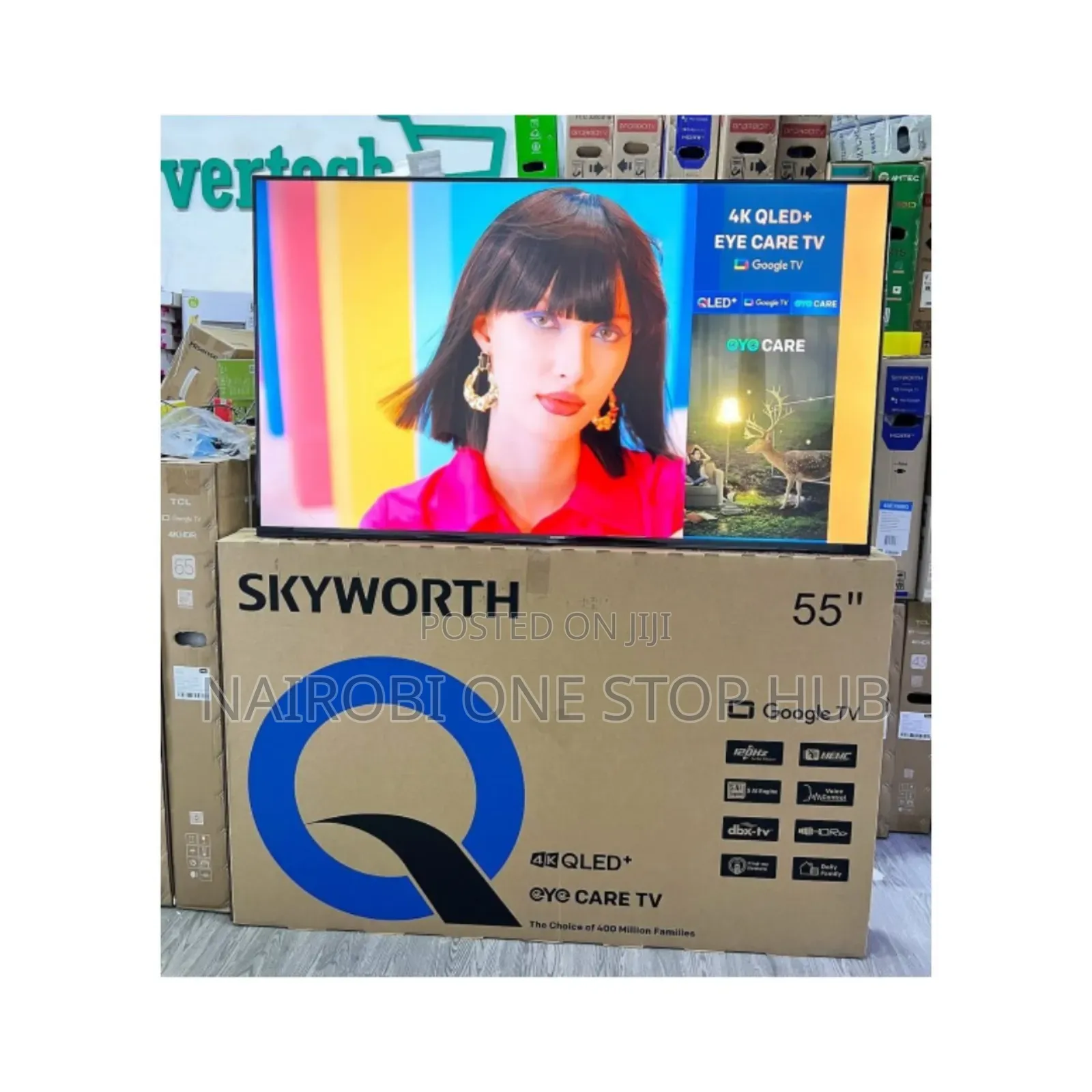 *Skyworth 55inch Qled Google Tv