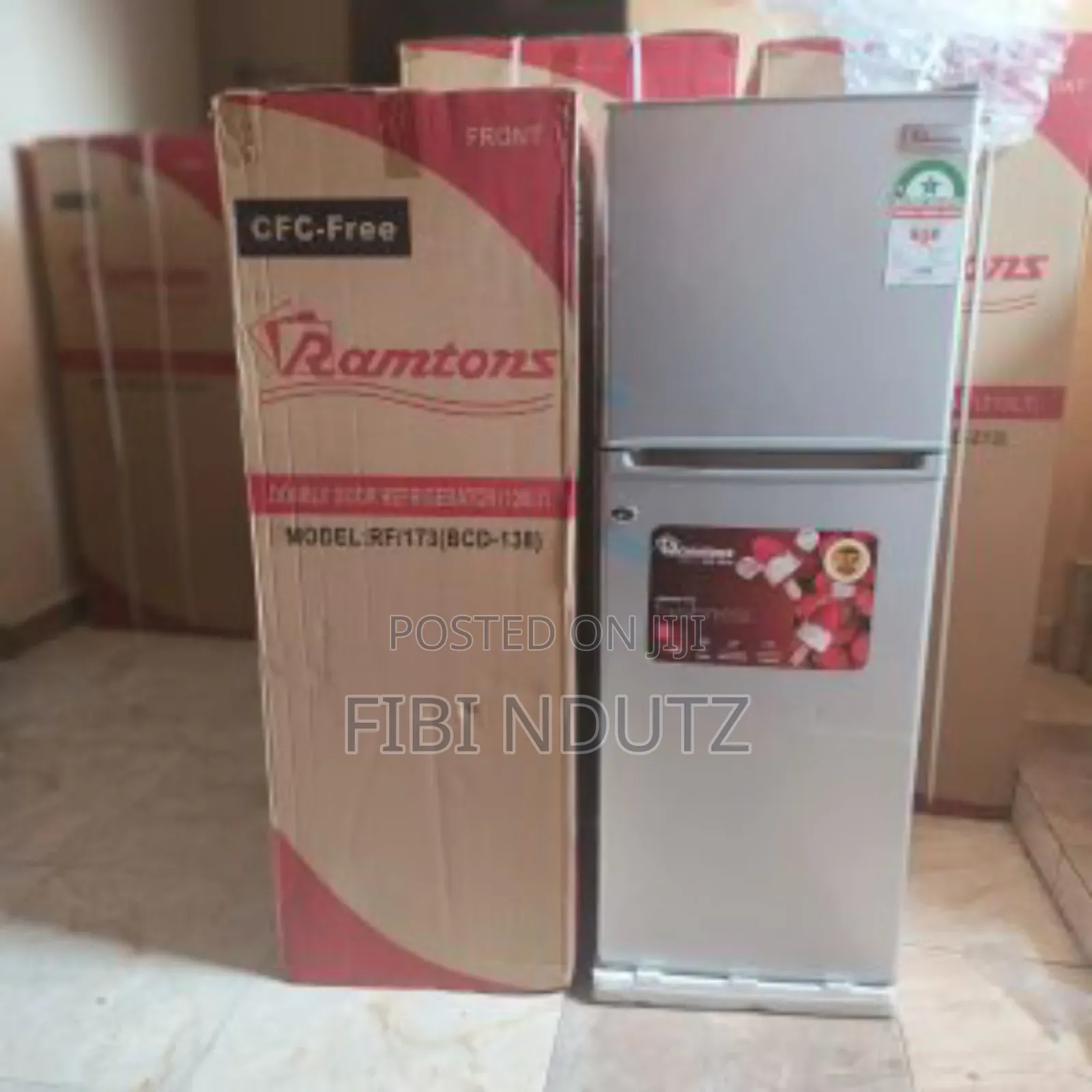 Ramtons Modern Refrigerator/Silver Fridge