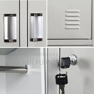 Office Cabinet; Ideal Nine Lockers Featuring Executive Filing Cabinet