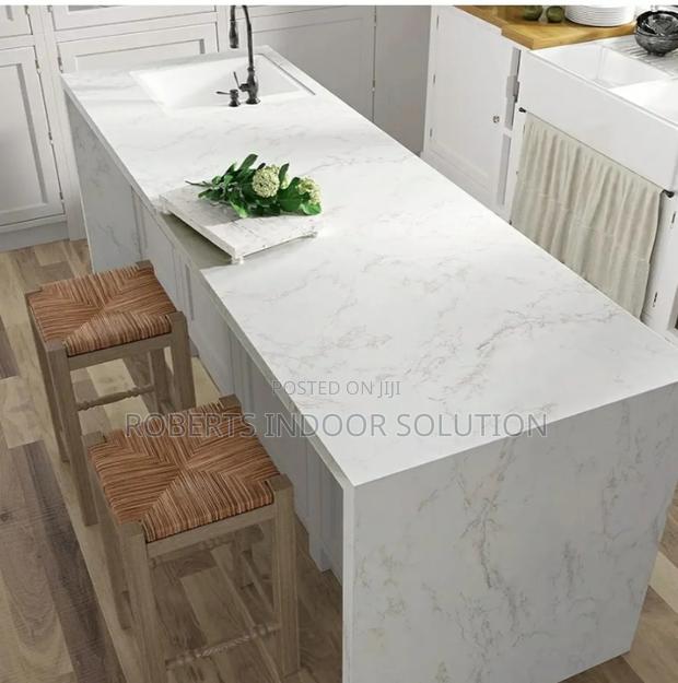 Matte White Grey Marble Contact Paper - main view