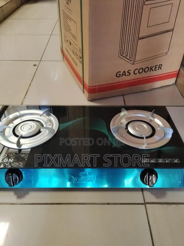 Olelon 2 Burner Glass Top Gas Cooker
