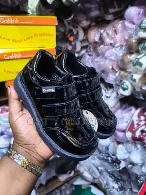 Black Crab Kids Boys School Shoes Size 25 to 42