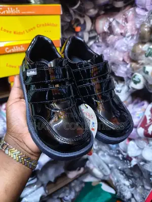 Black Crab Kids Boys School Shoes Size 25 to 42