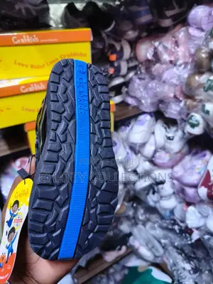 Black Crab Kids Boys School Shoes Size 25 to 42