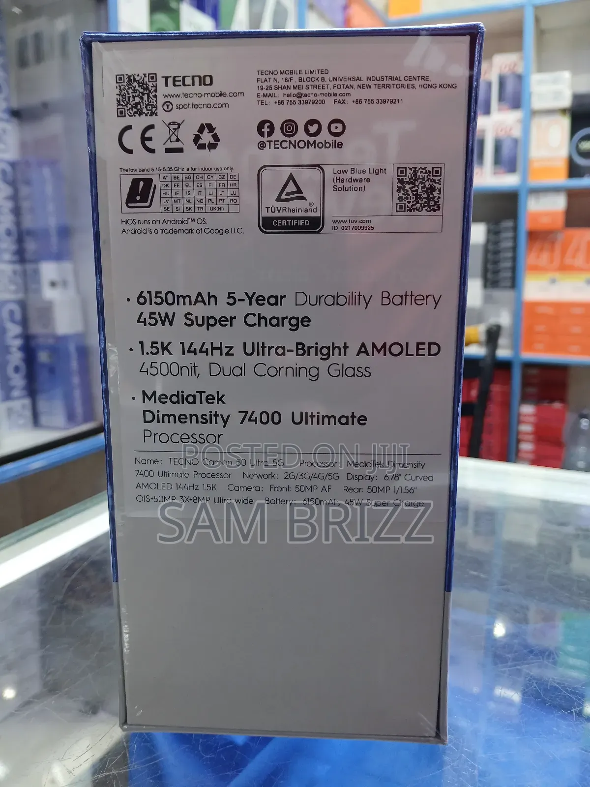 New Tecno Camon 50 Pro 256 GB Black