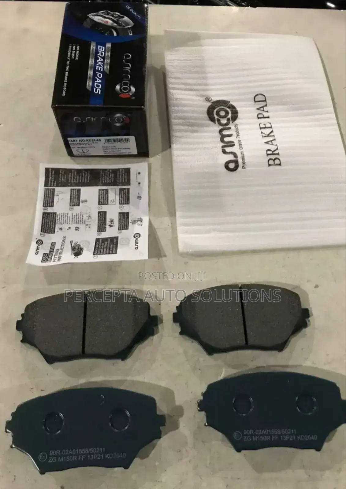 Toyota Rav 4 Old Model Asimco Front Brake Pads Kd2640