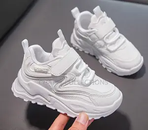 Unisex White Kid's Fashion Sneakers 
Size 26 to 37