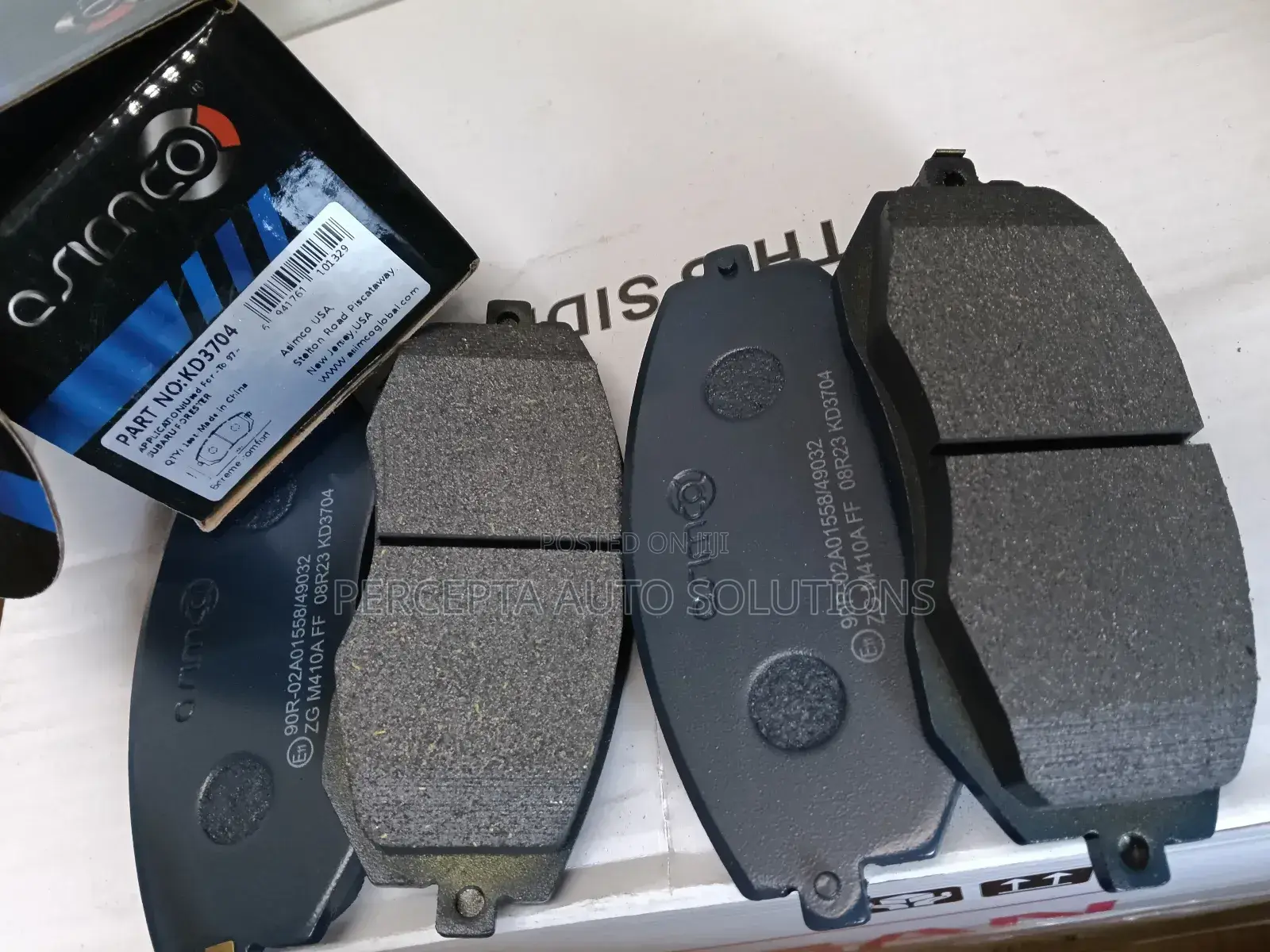 Subaru Forester Sf5, Sf9, Sh5, Legacy Asimco Front Brake Pads Kd3704