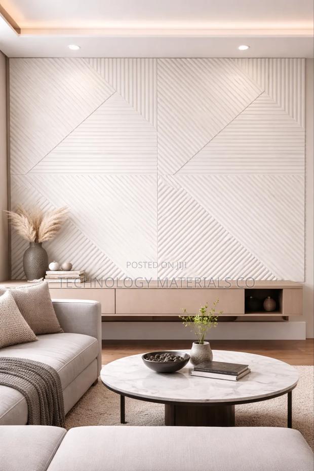 Modern 3d Pu Wall Panel – Decorative Geometric Interior Wall Cladding