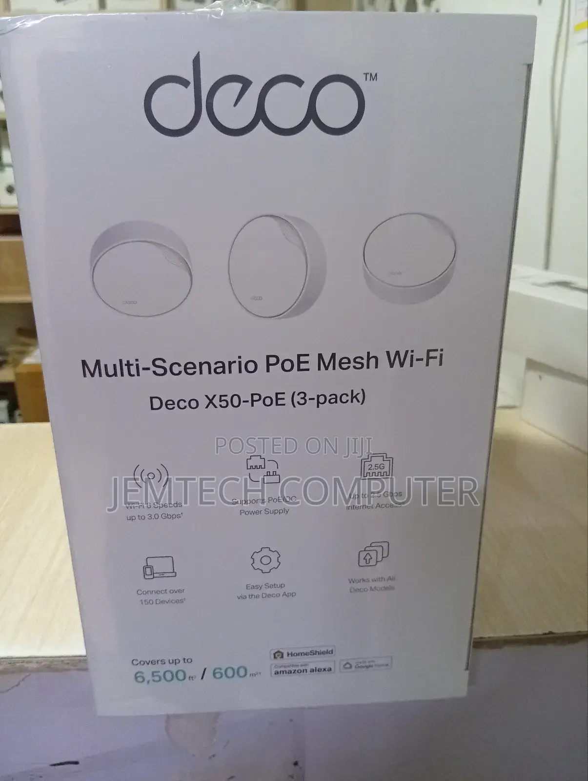 Tp-Link Deco X50 Ax3000 Home Mesh With Poe (3 Pack) - Tl-Deco X50-Poe