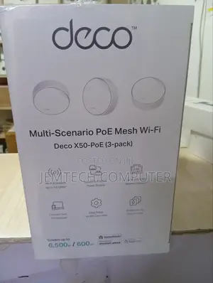 Tp-Link Deco X50 Ax3000 Home Mesh With Poe (3 Pack) - Tl-Deco X50-Poe