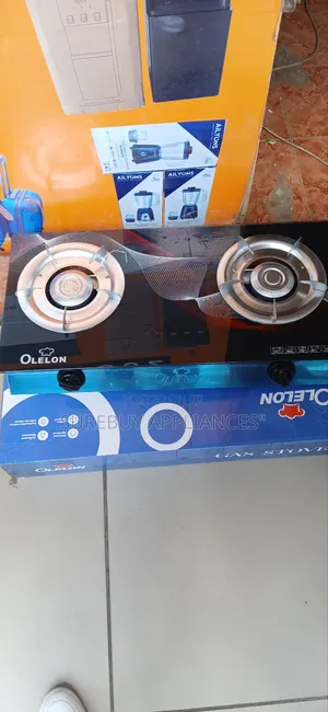 Olelon 2 Burner Glass Top Gas Cooker – Auto Ignition Stove