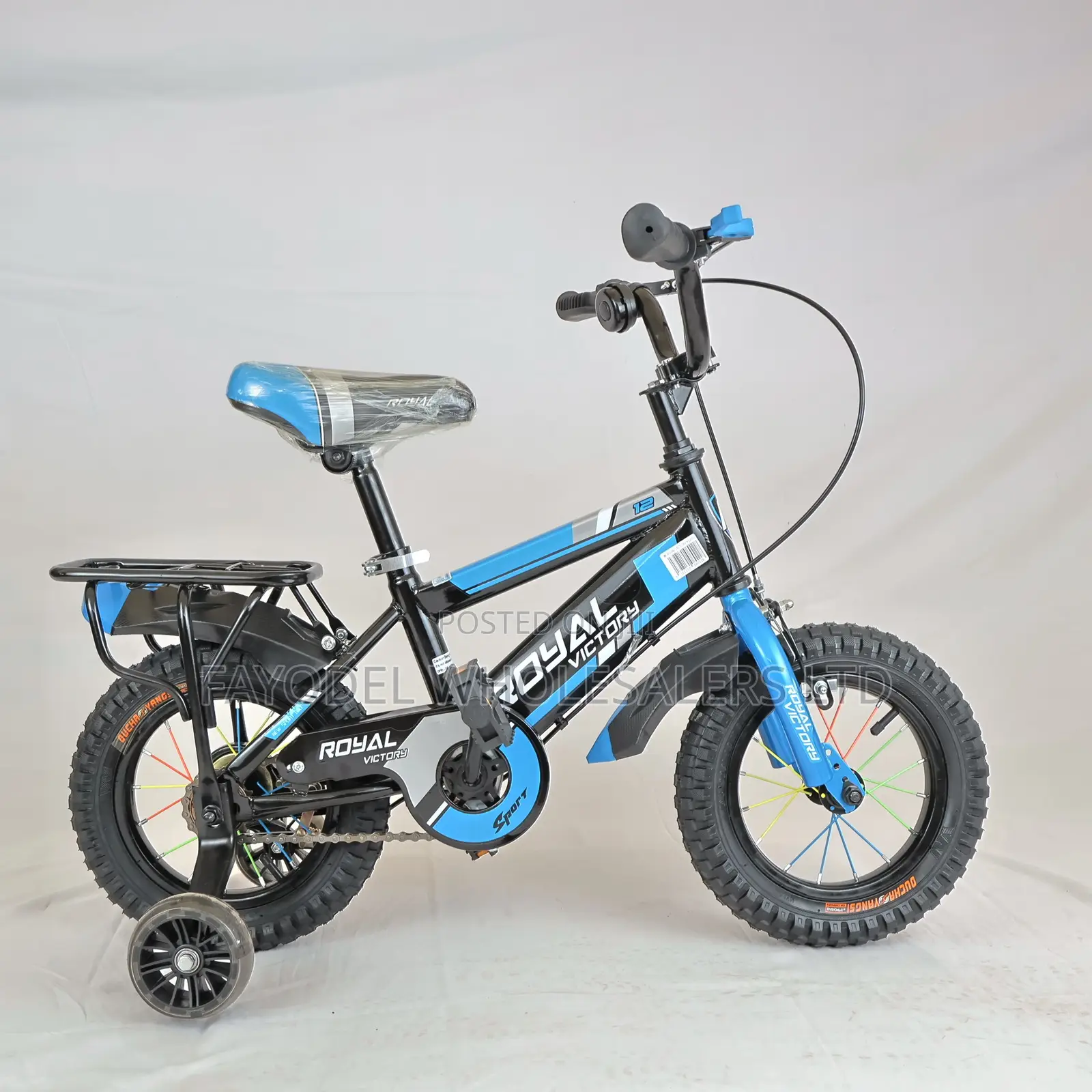 Royal Victory 12” Kids Bike – Black Blue
