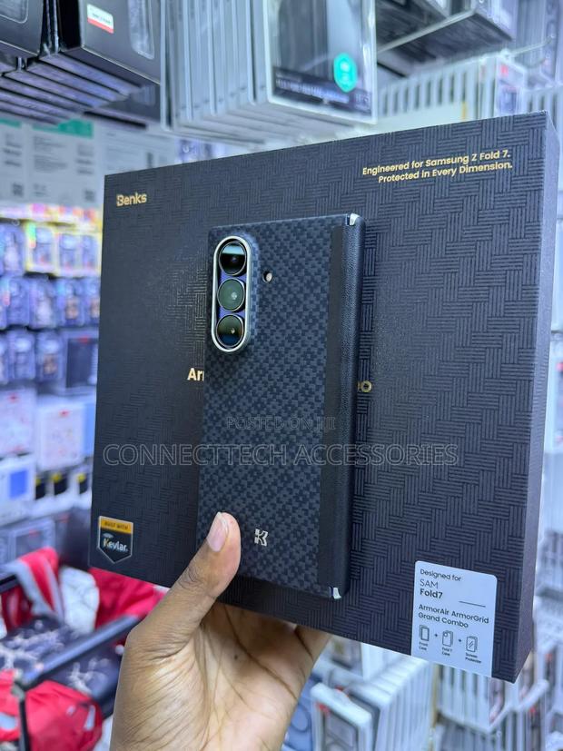 Samsung Galaxy Z Fold 7 Benks Armorair Armorgrid Kevlar Phone Case - thumbnail 2