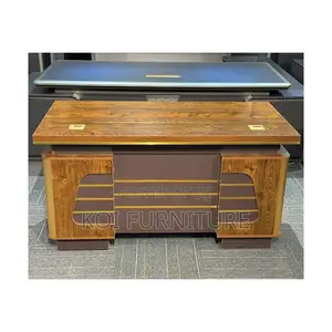 Office Desk; 140cm Executive Desk With Lockable Drawers