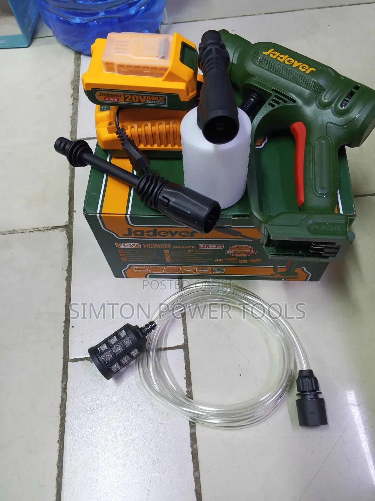 Jadever Cordless 20v Pressure Washer