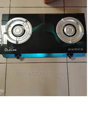 Olelon 2-Burner Glass Top Gas Cooker – Compact Kitchen Stove