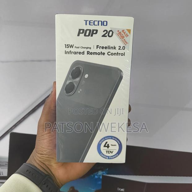 New Tecno Pop 20 64 GB Black - thumbnail 2